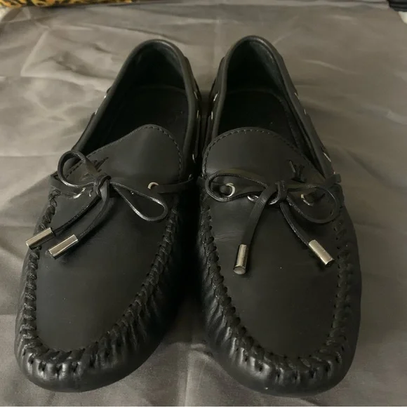 Authentic Louis Vuitton Hockenheim Drivers Louis Vuitton $825 Hockenheim Driver Mocassin Shoes Men 10.5  main image 3